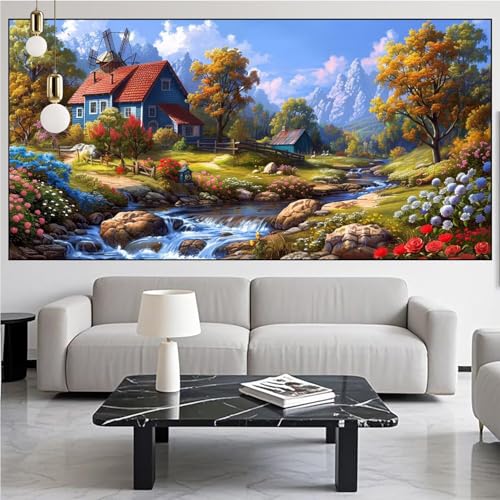 Diamond Painting Landschaft Diamond Painting Erwachsene 30x80cm Diamant Malerei Wald Malen Nach Zahlen DIY Strass Kunst Mosaikherstellung Crystal Stickerei Malerei Kits für Home Dekor Geschenke KM-453 Diamond Painting Landschaft Diamond Painting Erwachsene 30x80cm Diamant Malerei Wald Malen Nach Zahlen DIY Strass Kunst Mosaikherstellung Crystal Stickerei Malerei Kits für Home Dekor Geschenke KM-453 von Generic