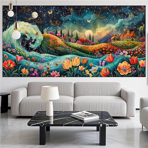 Diamond Painting Landschaft Diamond Painting Erwachsene Groß xxl 50x100cm Diamant Malerei,Gifts Wellen Malen Nach Zahlen DIY Strass Kunst Mosaikherstellung Crystal Stickerei Malerei,Gifts Kits KM-977 Diamond Painting Landschaft Diamond Painting Erwachsene Groß xxl 50x100cm Diamant Malerei,Gifts Wellen Malen Nach Zahlen DIY Strass Kunst Mosaikherstellung Crystal Stickerei Malerei,Gifts Kits KM-977 von Generic