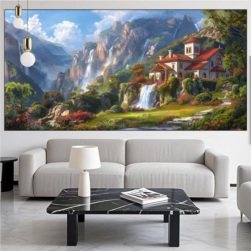 Diamond Painting Landschaft Diamond Painting Erwachsene Groß xxl 90x250cm Diamant Malerei,Gifts Fallen Malen Nach Zahlen DIY Strass Kunst Mosaikherstellung Crystal Stickerei Malerei,Gifts Kits KM-663 von Generic