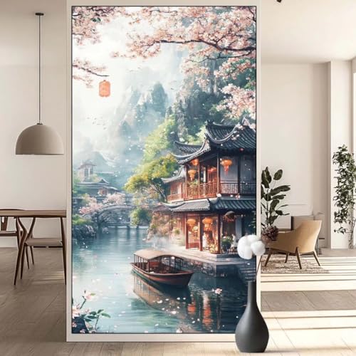 Diamond Painting Landschaft Diamond Painting Erwachsene Japan, 5D Diamant Painting Bilder Full Drill Diamond Painting Kinder, DIY Malen Nach Zahlen Malerei Stickerei Set für Wand Dekor 60x120 cm q731 von Generic