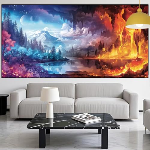Diamond Painting Landschaft Diamont Painting Bilder Abstrakt Malen Nach Zahlen Set für Kinder Erwachsene,5D Vollbohrung Crystal Bastelset Mädchen Mosaikherstellung,DIY Diamant Malerei 60x120cm YM-16 Diamond Painting Landschaft Diamont Painting Bilder Abstrakt Malen Nach Zahlen Set für Kinder Erwachsene,5D Vollbohrung Crystal Bastelset Mädchen Mosaikherstellung,DIY Diamant Malerei 60x120cm YM-16 von Generic