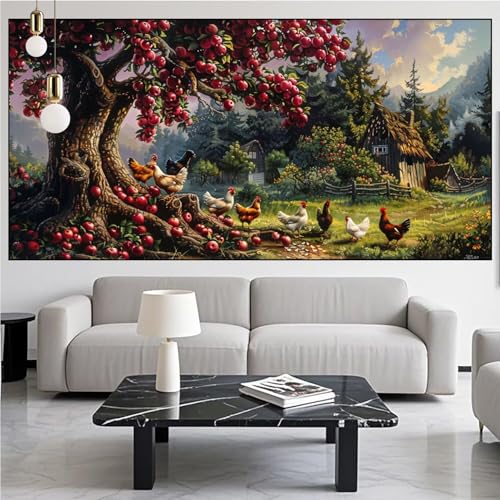 Diamond Painting Landschaft Diamont Painting Bilder Bauernhaus Malen Nach Zahlen Set für Kinder Erwachsene,5D Vollbohrung Crystal Bastelset Mädchen Mosaikherstellung,DIY Diamant Malerei 40x70cm KM-980 Diamond Painting Landschaft Diamont Painting Bilder Bauernhaus Malen Nach Zahlen Set für Kinder Erwachsene,5D Vollbohrung Crystal Bastelset Mädchen Mosaikherstellung,DIY Diamant Malerei 40x70cm KM-980 von Generic