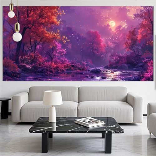Diamond Painting Landschaft Diamont Painting Bilder Wald Malen Nach Zahlen Set für Kinder Erwachsene,5D Vollbohrung Crystal Bastelset Mädchen Mosaikherstellung,DIY Diamant Malerei 70x180cm KM-770 Diamond Painting Landschaft Diamont Painting Bilder Wald Malen Nach Zahlen Set für Kinder Erwachsene,5D Vollbohrung Crystal Bastelset Mädchen Mosaikherstellung,DIY Diamant Malerei 70x180cm KM-770 von Generic