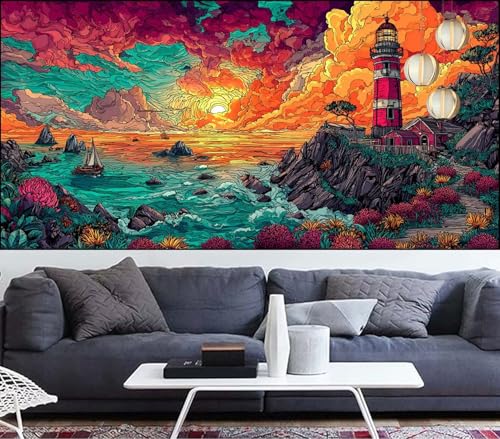 Diamond Painting Leuchtturm Diamant Painting Bilder Ozean Malen Nach Zahlen Erwachsene DIY Mosaikherstellung Puzzle,Diamant Malerei Stickerei Kreuzstich set,Deko Geschenke für Frauen 50x120cm VQ-505 Diamond Painting Leuchtturm Diamant Painting Bilder Ozean Malen Nach Zahlen Erwachsene DIY Mosaikherstellung Puzzle,Diamant Malerei Stickerei Kreuzstich set,Deko Geschenke für Frauen 50x120cm VQ-505 von Generic