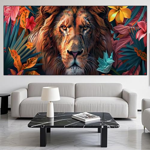 Diamond Painting Löwe Diamond Painting Erwachsene Groß xxl 80x160cm Diamant Malerei Blume Malen Nach Zahlen DIY Strass Kunst Mosaikherstellung Crystal Stickerei sets für Home Dekor Geschenke XD891 Diamond Painting Löwe Diamond Painting Erwachsene Groß xxl 80x160cm Diamant Malerei Blume Malen Nach Zahlen DIY Strass Kunst Mosaikherstellung Crystal Stickerei sets für Home Dekor Geschenke XD891 von Generic