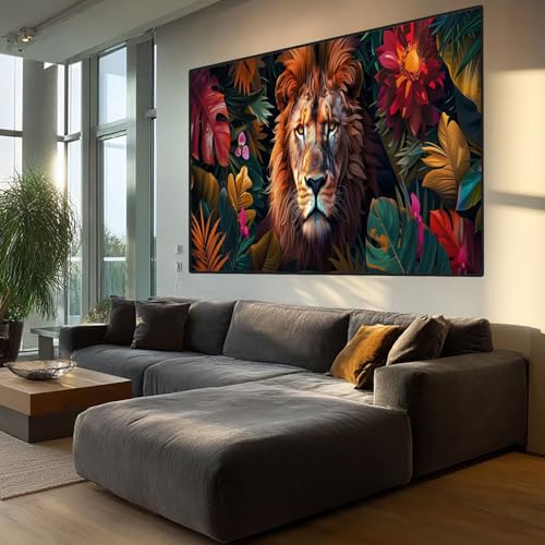 Diamond Painting Löwe Diamont Painting Bilder Blume Malen Nach Zahlen set für Erwachsene,5D Vollbohrung Crystal Bastelset Mosaikherstellung,DIY Diamant Malerei für Geschenke Wanddeko 60x180cm XD892 Diamond Painting Löwe Diamont Painting Bilder Blume Malen Nach Zahlen set für Erwachsene,5D Vollbohrung Crystal Bastelset Mosaikherstellung,DIY Diamant Malerei für Geschenke Wanddeko 60x180cm XD892 von Generic
