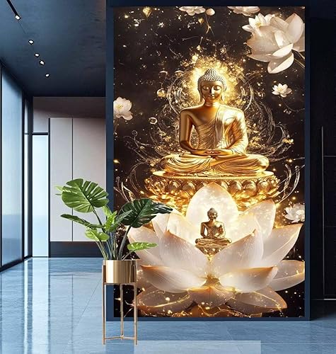 Diamond Painting Lotus Diamont Painting Bilder Buddha Malen Nach Zahlen Set für Kinder Erwachsene,5D Voll Crystal Bastelset Mädchen Mosaikherstellung,DIY Diamant Malerei für Geschenke 30x80cm E717 Diamond Painting Lotus Diamont Painting Bilder Buddha Malen Nach Zahlen Set für Kinder Erwachsene,5D Voll Crystal Bastelset Mädchen Mosaikherstellung,DIY Diamant Malerei für Geschenke 30x80cm E717 von Generic