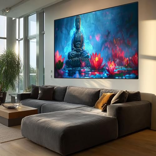 Diamond Painting Lotus Diamont Painting Bilder Buddha Malen Nach Zahlen set für Erwachsene,5D Vollbohrung Crystal Bastelset Mosaikherstellung,DIY Diamant Malerei für Geschenke Wanddeko 80x200cm XD500 Diamond Painting Lotus Diamont Painting Bilder Buddha Malen Nach Zahlen set für Erwachsene,5D Vollbohrung Crystal Bastelset Mosaikherstellung,DIY Diamant Malerei für Geschenke Wanddeko 80x200cm XD500 von Generic
