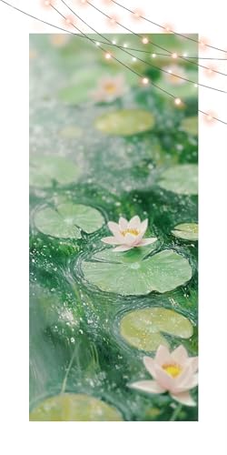 Diamond Painting Lotusblatt, Diamant Painting Bilder Erwachsene See, DIY Diamond Art Kinder Malen Nach Zahlen Bastelset, 5D Diamant Kunst Malerei Stickerei Set,Geschenke Home Wand Dekor 90x180cm T1189 von Generic
