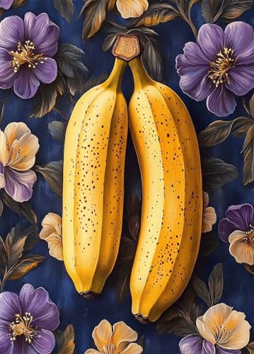 Diamond Painting Magnolie Diamant Painting Bilder Banane Crystal Art 5D DIY Eckige Steine Diamant Malerei Cross Stitch Stickerei Basteln Erwachsene für Home Zimmer Deko, Geschenke 50x70cm -bby2507V9 von Generic