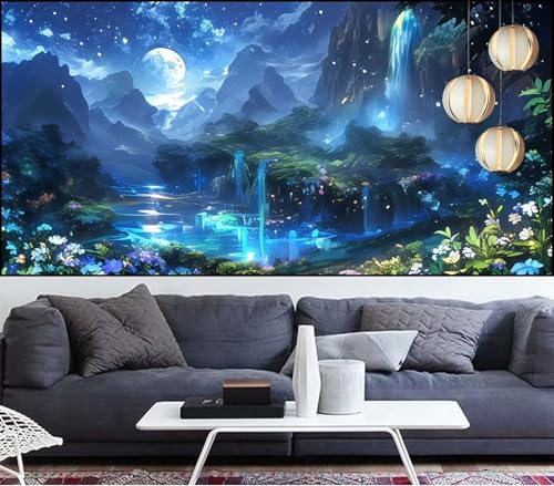 Diamond Painting Mond Diamant Painting Bilder Fallen Malen Nach Zahlen Erwachsene DIY Mosaikherstellung Puzzle,Diamant Malerei Stickerei Kreuzstich set für Deko Geschenke für Frauen 70x200cm QL-343 Diamond Painting Mond Diamant Painting Bilder Fallen Malen Nach Zahlen Erwachsene DIY Mosaikherstellung Puzzle,Diamant Malerei Stickerei Kreuzstich set für Deko Geschenke für Frauen 70x200cm QL-343 von Generic