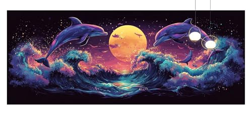 Diamond Painting Mond Diamond Painting Erwachsene Groß xxl 100x300cm Diamant Malerei Bilder Delphin DIY 5D Eckige Steine Kristall Stickerei Kreuzstich Leinwand Basteln Home Schlafzimmer Dekor z871f Diamond Painting Mond Diamond Painting Erwachsene Groß xxl 100x300cm Diamant Malerei Bilder Delphin DIY 5D Eckige Steine Kristall Stickerei Kreuzstich Leinwand Basteln Home Schlafzimmer Dekor z871f von Generic
