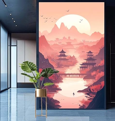 Diamond Painting Mond Diamond Painting Erwachsene Groß xxl 100x300cm Diamant Malerei Landschaft Malen Nach Zahlen DIY Strass Kunst Mosaikherstellung Crystal Stickerei Malerei Kits,Dekor Gifts E957 von Generic