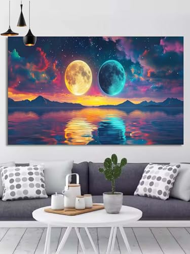 Diamond Painting Mond Diamond Painting Kinder Ozean Diamant Malerei Beginner,DIY 5D Rhinestones Kristalle Mosaik Puzzle Leinwand Stickerei Bastelset Erwchsene,Deko Wohnzimmer Geschenke 20x40cm X1084 Diamond Painting Mond Diamond Painting Kinder Ozean Diamant Malerei Beginner,DIY 5D Rhinestones Kristalle Mosaik Puzzle Leinwand Stickerei Bastelset Erwchsene,Deko Wohnzimmer Geschenke 20x40cm X1084 von Generic