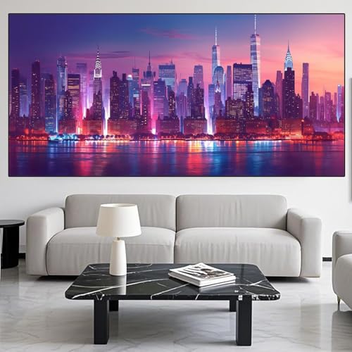 Diamond Painting New York Diamond Painting Erwachsene Groß xxl 60x120cm Diamant Malerei Landschaft Malen Nach Zahlen DIY Strass Kunst Mosaikherstellung Crystal Stickerei sets,Dekor Geschenke XD839 Diamond Painting New York Diamond Painting Erwachsene Groß xxl 60x120cm Diamant Malerei Landschaft Malen Nach Zahlen DIY Strass Kunst Mosaikherstellung Crystal Stickerei sets,Dekor Geschenke XD839 von Generic