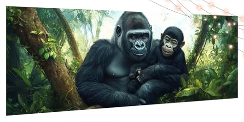 Diamond Painting Orang-Utan, Diamant Painting Bilder Erwachsene Wald, DIY Diamond Art Kinder Malen Nach Zahlen Bastelset,5D Diamant Kunst Malerei Stickerei Set,Geschenke Home Wand Dekor 80x180cm T1045 Diamond Painting Orang-Utan, Diamant Painting Bilder Erwachsene Wald, DIY Diamond Art Kinder Malen Nach Zahlen Bastelset,5D Diamant Kunst Malerei Stickerei Set,Geschenke Home Wand Dekor 80x180cm T1045 von Generic