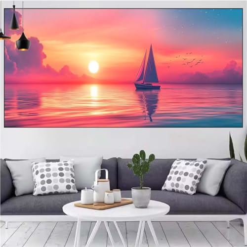 Diamond Painting Ozean Diamond Painting Kinder Boot Diamant Malerei Beginner,DIY 5D Rhinestones Kristalle Mosaik Puzzle Leinwand Stickerei Bastelset Erwchsene,Deko Geschenke für Frauen 40x80cm CN-394 Diamond Painting Ozean Diamond Painting Kinder Boot Diamant Malerei Beginner,DIY 5D Rhinestones Kristalle Mosaik Puzzle Leinwand Stickerei Bastelset Erwchsene,Deko Geschenke für Frauen 40x80cm CN-394 von Generic