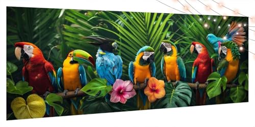 Diamond Painting Papagei, Diamant Painting Bilder Erwachsene Vogel, DIY Diamond Art Kinder Malen Nach Zahlen Bastelset, 5D Diamant Kunst Malerei Stickerei Set, Geschenke Home Wand Dekor 90x180cm T1063 Diamond Painting Papagei, Diamant Painting Bilder Erwachsene Vogel, DIY Diamond Art Kinder Malen Nach Zahlen Bastelset, 5D Diamant Kunst Malerei Stickerei Set, Geschenke Home Wand Dekor 90x180cm T1063 von Generic