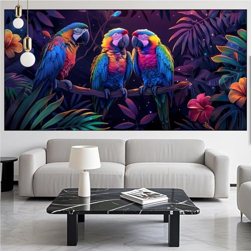 Diamond Painting Papagei Diamond Painting Erwachsene Groß xxl 90x250cm Diamant Malerei Vogel Malen Nach Zahlen DIY Strass Kunst Mosaikherstellung Crystal Stickerei Malerei Kits für Home Dekor KM-847 Diamond Painting Papagei Diamond Painting Erwachsene Groß xxl 90x250cm Diamant Malerei Vogel Malen Nach Zahlen DIY Strass Kunst Mosaikherstellung Crystal Stickerei Malerei Kits für Home Dekor KM-847 von Generic