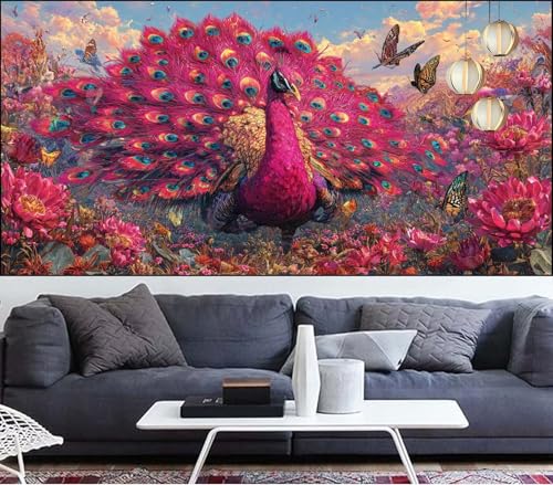 Diamond Painting Pfau Diamant Painting Bilder Landschaft Malen Nach Zahlen Erwachsene DIY Mosaikherstellung Puzzle,Diamant Malerei Stickerei Kreuzstich set,Deko Geschenke für Frauen 100x300cm VQ-538 Diamond Painting Pfau Diamant Painting Bilder Landschaft Malen Nach Zahlen Erwachsene DIY Mosaikherstellung Puzzle,Diamant Malerei Stickerei Kreuzstich set,Deko Geschenke für Frauen 100x300cm VQ-538 von Generic