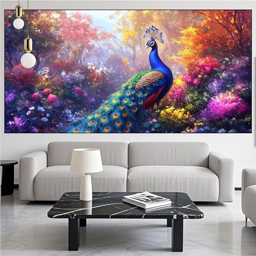 Diamond Painting Pfau Diamond Painting Erwachsene Groß xxl 100x300cm Diamant Malerei,Gifts Landschaft Malen Nach Zahlen DIY Strass Kunst Mosaikherstellung Crystal Stickerei Malerei,Gifts Kits KM-801 Diamond Painting Pfau Diamond Painting Erwachsene Groß xxl 100x300cm Diamant Malerei,Gifts Landschaft Malen Nach Zahlen DIY Strass Kunst Mosaikherstellung Crystal Stickerei Malerei,Gifts Kits KM-801 von Generic
