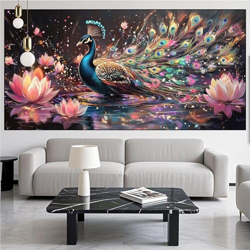 Diamond Painting Pfau Diamont Painting Bilder Blume Malen Nach Zahlen Set für Kinder Erwachsene,5D Vollbohrung Crystal Bastelset Mädchen Mosaikherstellung,DIY Diamant Malerei,Geschenke 30x60cm KM-1014 Diamond Painting Pfau Diamont Painting Bilder Blume Malen Nach Zahlen Set für Kinder Erwachsene,5D Vollbohrung Crystal Bastelset Mädchen Mosaikherstellung,DIY Diamant Malerei,Geschenke 30x60cm KM-1014 von Generic