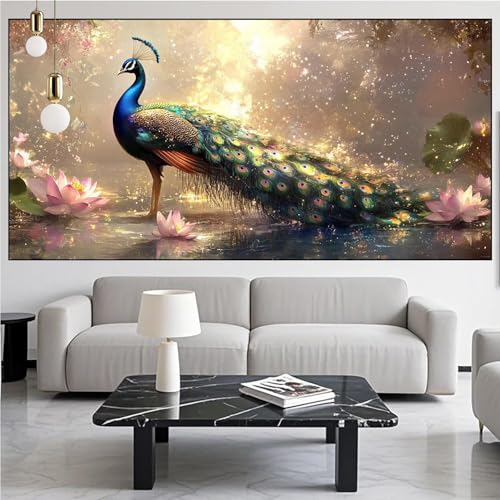 Diamond Painting Pfau Diamont Painting Bilder Tier Malen Nach Zahlen Set für Kinder Erwachsene,5D Vollbohrung Crystal Bastelset Mädchen Mosaikherstellung,DIY Diamant Malerei,Geschenke 100x300cm KM-800 Diamond Painting Pfau Diamont Painting Bilder Tier Malen Nach Zahlen Set für Kinder Erwachsene,5D Vollbohrung Crystal Bastelset Mädchen Mosaikherstellung,DIY Diamant Malerei,Geschenke 100x300cm KM-800 von Generic