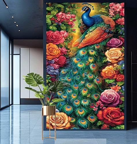 Diamond Painting Pfingstrose Diamont Painting Bilder Pfau Malen Nach Zahlen Set für Kinder Erwachsene,5D Voll Crystal Bastelset Mädchen Mosaikherstellung,DIY Diamant Malerei für Geschenke 30x60cm E778 Diamond Painting Pfingstrose Diamont Painting Bilder Pfau Malen Nach Zahlen Set für Kinder Erwachsene,5D Voll Crystal Bastelset Mädchen Mosaikherstellung,DIY Diamant Malerei für Geschenke 30x60cm E778 von Generic