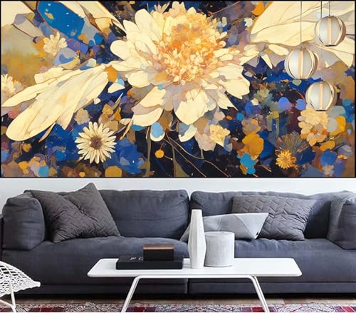 Diamond Painting Rose Diamant Painting Bilder Blume Malen Nach Zahlen Erwachsene DIY Mosaikherstellung Puzzle,Diamant Malerei Stickerei Kreuzstich set für Deko Geschenke für Frauen 60x120cm QL-817 von Generic