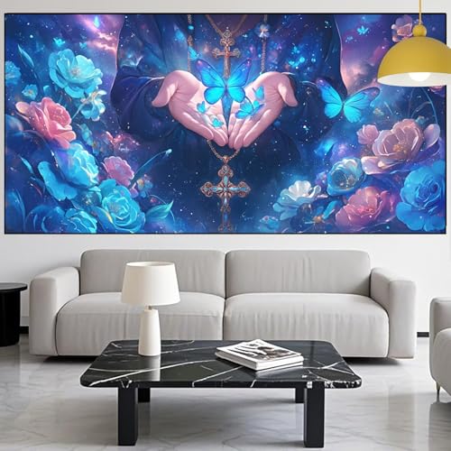 Diamond Painting Rose Diamond Painting Erwachsene Groß xxl 90x180cm Diamant Malerei Schmetterling Malen Nach Zahlen DIY Strass Kunst Mosaikherstellung Crystal Stickerei Malerei Dekor Geschenke YM-1045 Diamond Painting Rose Diamond Painting Erwachsene Groß xxl 90x180cm Diamant Malerei Schmetterling Malen Nach Zahlen DIY Strass Kunst Mosaikherstellung Crystal Stickerei Malerei Dekor Geschenke YM-1045 von Generic