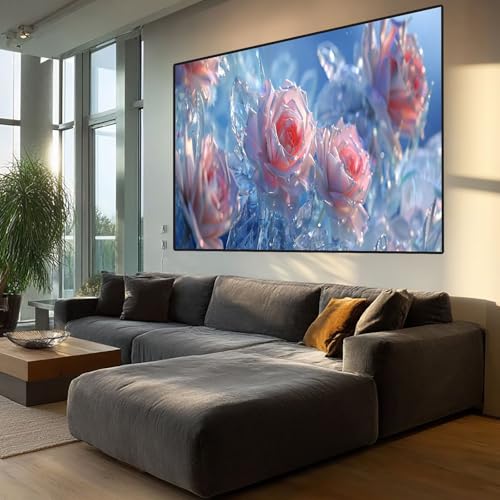 Diamond Painting Rose Diamont Painting Bilder Blume Malen Nach Zahlen set für Erwachsene,5D Vollbohrung Crystal Bastelset Mosaikherstellung,DIY Diamant Malerei für Geschenke Wanddeko 80x160cm XD584 von Generic