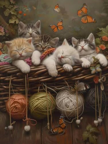 Diamond Painting Schmetterling, 5D Diamond Painting Erwachsene Katze, DIY Full Drill Diamant Malerei Set, 5D Diamant Kunst Malerei Stickerei Mosaikherstellung, Wanddeko, Geschenke, 30x40cm 0-4716 Diamond Painting Schmetterling, 5D Diamond Painting Erwachsene Katze, DIY Full Drill Diamant Malerei Set, 5D Diamant Kunst Malerei Stickerei Mosaikherstellung, Wanddeko, Geschenke, 30x40cm 0-4716 von Generic