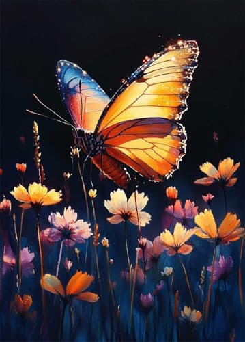 Diamond Painting Schmetterling Diamant Painting Bilder Blume Crystal Art 5D DIY Eckige Steine Diamant Malerei Cross Stitch Stickerei Basteln Erwachsene für Zimmer Deko, Geschenke 50x70cm -bby2507GY Diamond Painting Schmetterling Diamant Painting Bilder Blume Crystal Art 5D DIY Eckige Steine Diamant Malerei Cross Stitch Stickerei Basteln Erwachsene für Zimmer Deko, Geschenke 50x70cm -bby2507GY von Generic