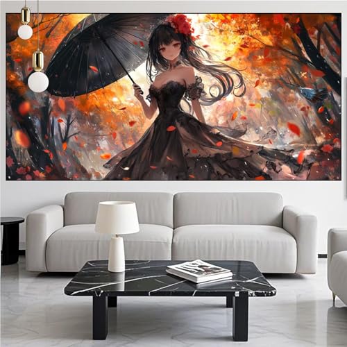 Diamond Painting Schönheit Diamond Painting Erwachsene Groß xxl 100x300cm Diamant Malerei Baum Malen Nach Zahlen DIY Strass Kunst Mosaikherstellung Crystal Stickerei Malerei Kits für Home Dekor KM-921 von Generic