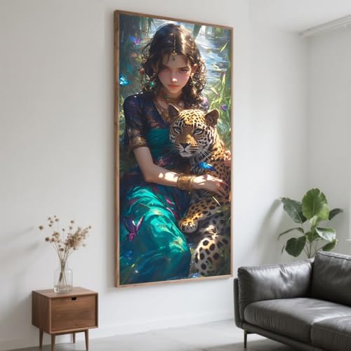 Diamond Painting Schönheit Diamont Painting Bilder Tier Malen Nach Zahlen set für Erwachsene,5D Vollbohrung Crystal Bastelset Mosaikherstellung,DIY Diamant Malerei für Deko Geschenke 90x250cm XD626 von Generic