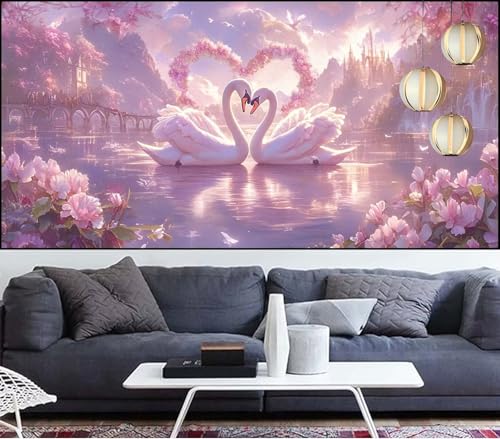 Diamond Painting Schwan Diamant Painting Bilder Liebe Malen Nach Zahlen Erwachsene DIY Mosaikherstellung Puzzle,Diamant Malerei Stickerei Kreuzstich set für Deko Geschenke für Frauen 100x300cm QL-334 Diamond Painting Schwan Diamant Painting Bilder Liebe Malen Nach Zahlen Erwachsene DIY Mosaikherstellung Puzzle,Diamant Malerei Stickerei Kreuzstich set für Deko Geschenke für Frauen 100x300cm QL-334 von Generic
