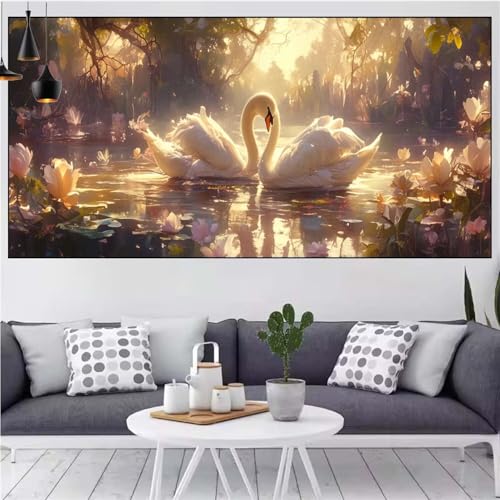 Diamond Painting Schwan Diamond Painting Kinder Paar Diamant Malerei Beginner,DIY 5D Rhinestones Kristalle Mosaik Puzzle Leinwand Stickerei Bastelset Erwchsene,Deko Gifts Frauen 40x80cm CN-1050 Diamond Painting Schwan Diamond Painting Kinder Paar Diamant Malerei Beginner,DIY 5D Rhinestones Kristalle Mosaik Puzzle Leinwand Stickerei Bastelset Erwchsene,Deko Gifts Frauen 40x80cm CN-1050 von Generic
