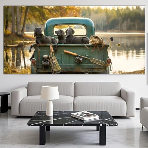 Diamond Painting Seeufer Diamond Painting Erwachsene Groß xxl 70x140cm Diamant Malerei Auto Malen Nach Zahlen DIY Strass Kunst Mosaikherstellung Crystal Stickerei sets für Home Dekor Geschenke XD343 von Generic