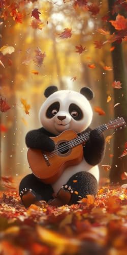 Diamond Painting Set Niedlich Panda Diamond Painting ZubehöR Kinder Kit, 5D DIY Diamant Malerei Malen Nach Zahlen Kristall Strass Stickerei Set, Leinwand Kunsthandwerk Wanddekoration 100x200cm k-793 von Generic