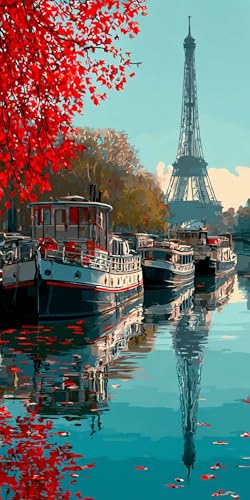 Diamond Painting Set Paris, 5D Diamant Painting Erwachsene Landschaft, Strasssteine Leinwand Bilder Diy Set Erwachsene, Crystal Art Kreuzstich Embroidery kit, Geschenke für Frauen 60 x 30cm DZSH4993 Diamond Painting Set Paris, 5D Diamant Painting Erwachsene Landschaft, Strasssteine Leinwand Bilder Diy Set Erwachsene, Crystal Art Kreuzstich Embroidery kit, Geschenke für Frauen 60 x 30cm DZSH4993 von Generic