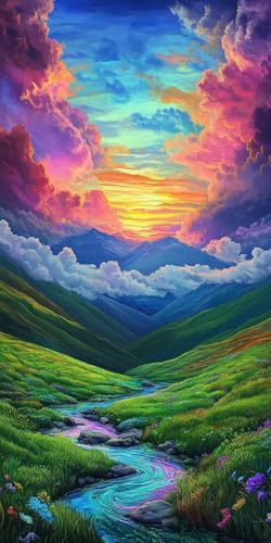 Diamond Painting Set Sonnenuntergang Blume Diamond Painting ZubehöR Kinder Kit, 5D DIY Diamant Malerei Malen Nach Zahlen Kristall Strass Stickerei Set, Leinwand Kunsthandwerk Wanddekor 20x40cm k-827 Diamond Painting Set Sonnenuntergang Blume Diamond Painting ZubehöR Kinder Kit, 5D DIY Diamant Malerei Malen Nach Zahlen Kristall Strass Stickerei Set, Leinwand Kunsthandwerk Wanddekor 20x40cm k-827 von Generic