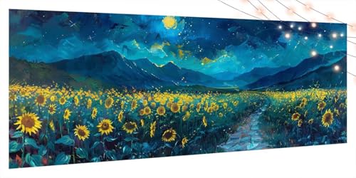 Diamond Painting Sonnenblume, Diamant Painting Bilder Erwachsene Mond, DIY Diamond Arts Kinder Malen Nach Zahlen Bastelset, 5D Diamant Kunst Malerei Stickerei Set, Home Wand Dekor 100x200cm T1039 Diamond Painting Sonnenblume, Diamant Painting Bilder Erwachsene Mond, DIY Diamond Arts Kinder Malen Nach Zahlen Bastelset, 5D Diamant Kunst Malerei Stickerei Set, Home Wand Dekor 100x200cm T1039 von Generic
