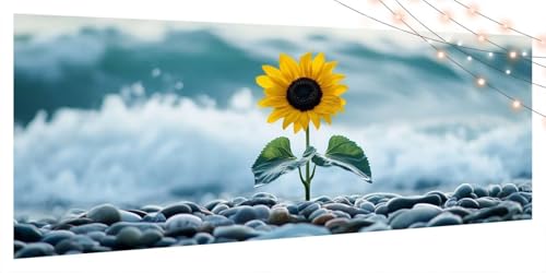 Diamond Painting Sonnenblume, Diamond Painting Erwachsene Groß XXL 100x200cm, DIY Diamand Art Mosaikherstellung Zubehör, 5D Diamant Stickerei Kits für Anfänger und Kinder, Wand Dekor Strand T1026 Diamond Painting Sonnenblume, Diamond Painting Erwachsene Groß XXL 100x200cm, DIY Diamand Art Mosaikherstellung Zubehör, 5D Diamant Stickerei Kits für Anfänger und Kinder, Wand Dekor Strand T1026 von Generic
