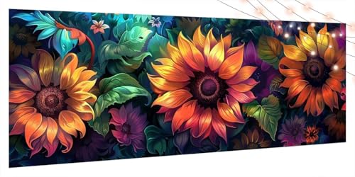 Diamond Painting Sonnenblume, Diamond Painting Erwachsene Groß XXL 80x180cm, DIY Diamand Art Mosaikherstellung Zubehör, 5D Diamant Stickerei Kits für Anfänger und Kinder, Wand Dekor Pflanze T1040 Diamond Painting Sonnenblume, Diamond Painting Erwachsene Groß XXL 80x180cm, DIY Diamand Art Mosaikherstellung Zubehör, 5D Diamant Stickerei Kits für Anfänger und Kinder, Wand Dekor Pflanze T1040 von Generic