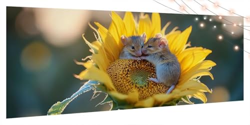 Diamond Painting Sonnenblume, Diamond Painting Erwachsene Groß XXL 90x180cm, DIY Diamand Art Mosaikherstellung Zubehör, 5D Diamant Stickerei Kits für Anfänger und Kinder, Wand Dekor Hamster T1022 Diamond Painting Sonnenblume, Diamond Painting Erwachsene Groß XXL 90x180cm, DIY Diamand Art Mosaikherstellung Zubehör, 5D Diamant Stickerei Kits für Anfänger und Kinder, Wand Dekor Hamster T1022 von Generic