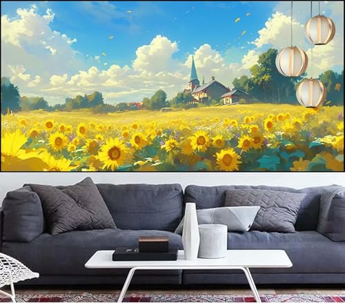 Diamond Painting Sonnenblume Diamant Painting Bilder Blume Malen Nach Zahlen Erwachsene DIY Mosaikherstellung Puzzle,Diamant Malerei Stickerei Kreuzstich set für Deko Geschenke Frauen 100x300cm QL-847 Diamond Painting Sonnenblume Diamant Painting Bilder Blume Malen Nach Zahlen Erwachsene DIY Mosaikherstellung Puzzle,Diamant Malerei Stickerei Kreuzstich set für Deko Geschenke Frauen 100x300cm QL-847 von Generic