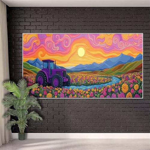 Diamond Painting Sonnenblume Diamant Painting Kinder Frau,5D DIY Diamant Mosaikherstellung Set Mädchen Anfänger,Full Drill Diamant Kunst Malerei Bastelset Aesthetic für Wanddekorationen 50x100cm j-902 von Generic