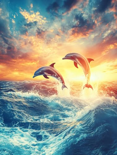 Diamond Painting Sonnenuntergang 5D Diamond Painting Zubehör Meer Diamant Bilder Basteln Erwachsene Zubehör Groß xxl Eckige Steine Kit Daiments Cross Stickerei Kunsthandwerk,Home Décor 100x150cm h-340 von Generic