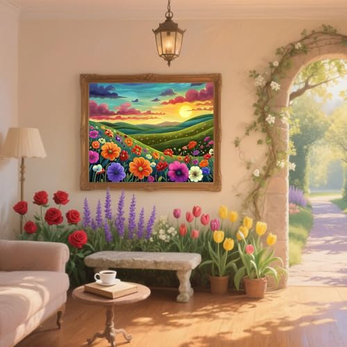 Diamond Painting Sonnenuntergang Diamond Painting Kinder Blume Diamant Kunst Bilder Anfänger Diamant Malerei Stickerei Kreuzstich DIY Malen Nach Zahlen Mosaikherstellung,Dekor Geschenke 25x30cm ZQ560 Diamond Painting Sonnenuntergang Diamond Painting Kinder Blume Diamant Kunst Bilder Anfänger Diamant Malerei Stickerei Kreuzstich DIY Malen Nach Zahlen Mosaikherstellung,Dekor Geschenke 25x30cm ZQ560 von Generic