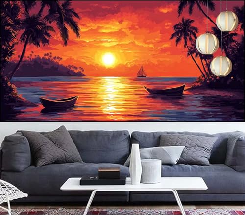Diamond Painting Sonnenuntergang Diamond Painting Kinder Boot Diamant Malerei Anfänger Diamant Kunst Malerei Stickerei,Malen Nach Zahlen Bastelset Erwachsene Kristall Puzzle Geschenke 100x300cm QL-321 Diamond Painting Sonnenuntergang Diamond Painting Kinder Boot Diamant Malerei Anfänger Diamant Kunst Malerei Stickerei,Malen Nach Zahlen Bastelset Erwachsene Kristall Puzzle Geschenke 100x300cm QL-321 von Generic